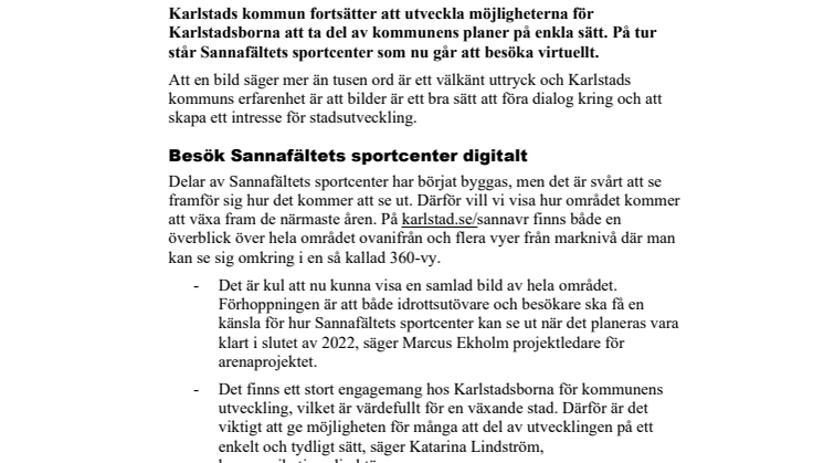 Karlstadsborna får tydligare bild av det vi planerar