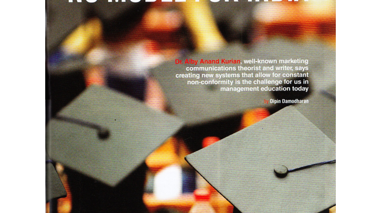 Education Insider : B Schools In West No Model for India