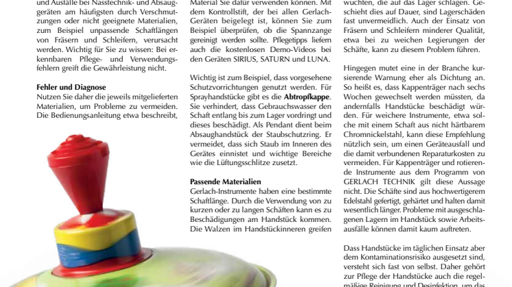Motorhandstücke: Die Wucht der Unwucht