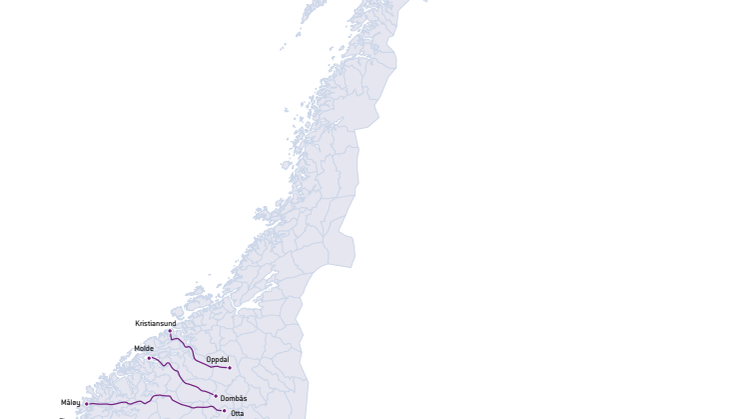  Strekninger for Enovas ladeinfrastruktur-konkurranse runde 3 (PDF)