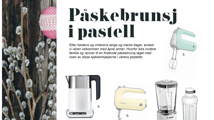 Påskebrunsj i pastell
