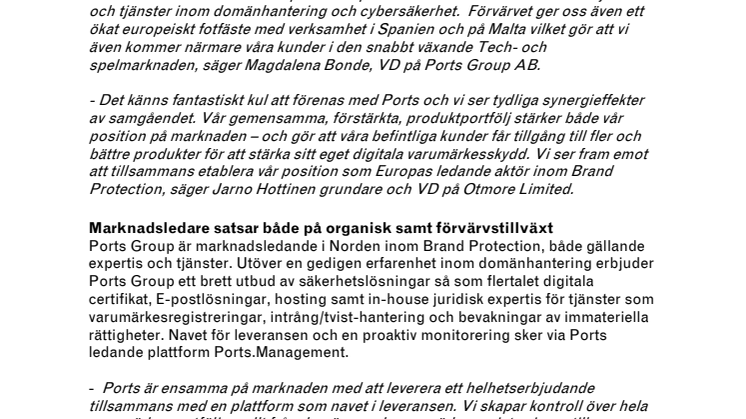 portsgroup_forvarvarar_otmore_Pressrelease_20220311.pdf
