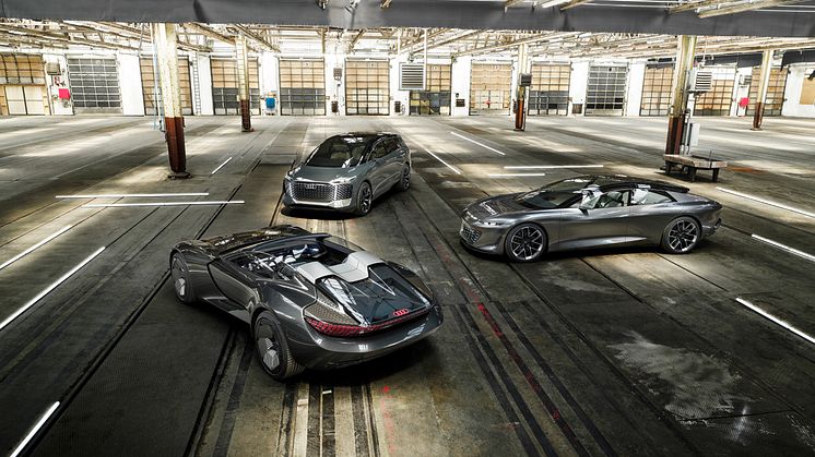 Audi skysphere concept (2021), Audi urbansphere concept (2022), Audi grandsphere concept (2021)