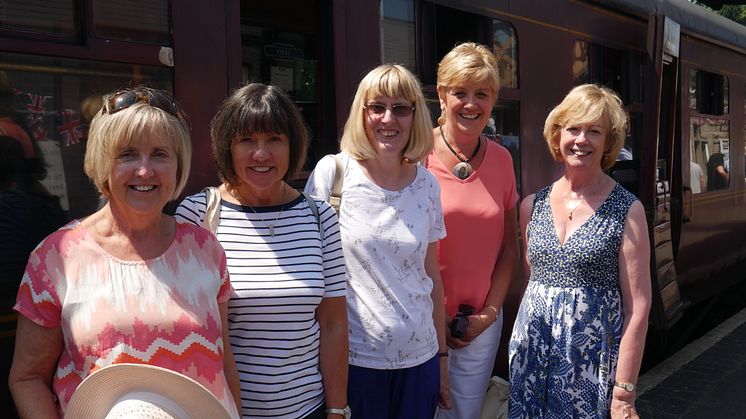 Station adopters from Widney Manor enjoying a day on the Severn Valley Railway