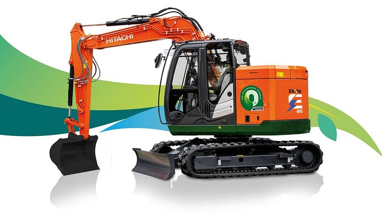 Hitachi elmaskin ZX85US-6EB premiärvisas på Delvator.