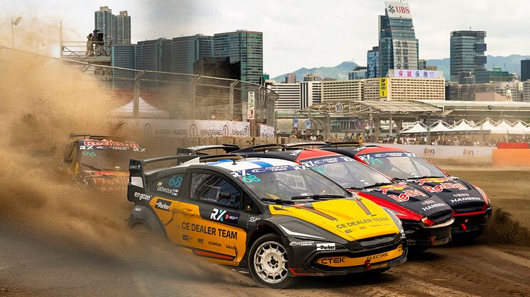 CE Dealer Team tar silver och brons i rallycross-VM efter spännande säsongsfinal i Hongkong