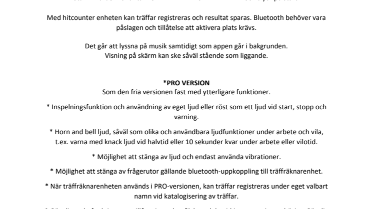 HitKing unik intervall timer app för träning