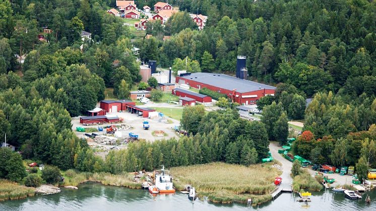 Reningsverket i Margretelund. Foto: Roslagsvatten