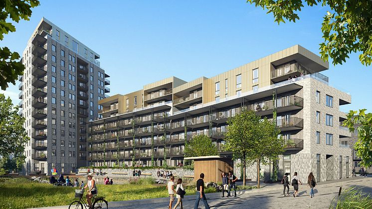 Säljstart för 99 lägenheter i Riksbyggens Brf Kaprifolen i Kungälv