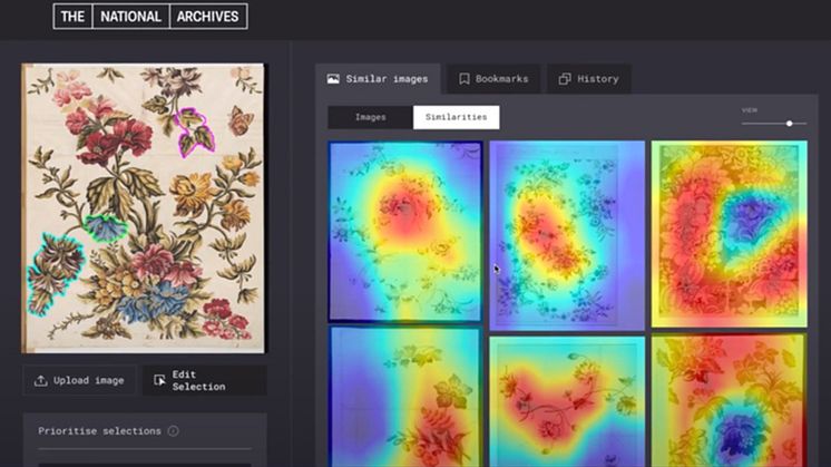 The Deep Discoveries project was launched to explore ways of creating a computer vision search platform that can identify and match images across digitised collections on a national scale. © The National Archives, V&A, and RGBE