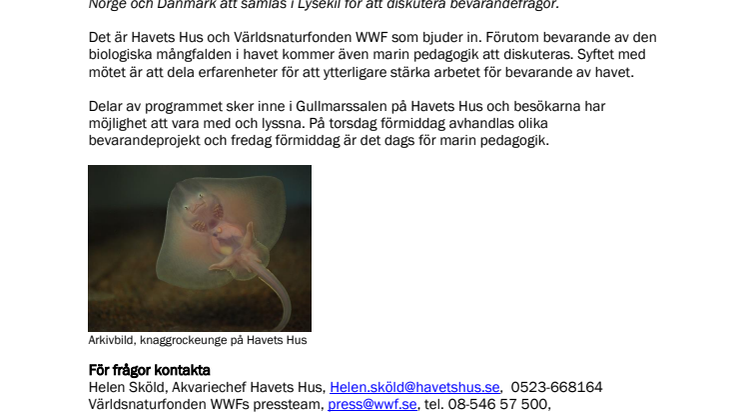  Akvarier från hela norden samlas på Havets Hus nästa vecka 