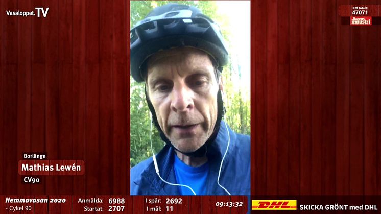 Hemmavasan Live klipp: deltagare med trasig cykel