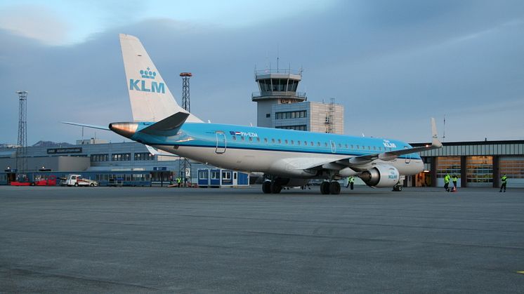 KLM aircraft at Ålesund airport!