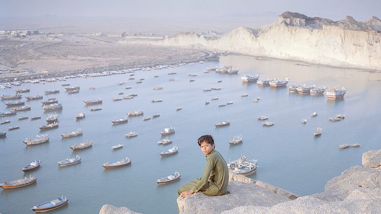 En klagosång över Hamuns död. Hamnen Beris vid Omansjöns strand. Foto: Hashem Shakeri