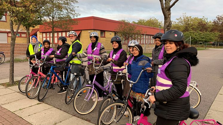 Kursavslutning cykelskolan