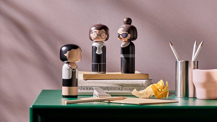 Coco Chanel, Ruth Bader Ginsburg och Audrey Hepburn är några av ikonerna som blivit en del av Sketch.inc-kollektionen från Lucie Kaas
