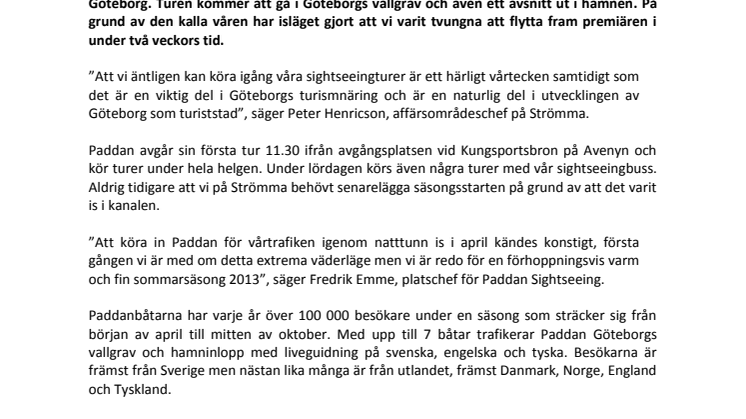 Äntligen är det dags för premiär med Paddan!