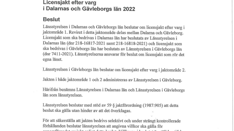 Licensjakt efter varg 2022 dnr 218-16817-2021 (Gävleborg).pdf
