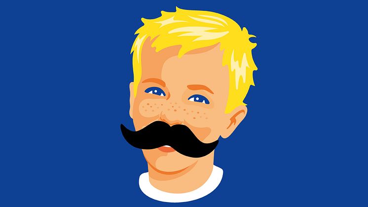 För att uppmärksamma Prostatacancerförbundets Mustaschkampen får nu ett av Sveriges mest kända ansikten mustasch.
