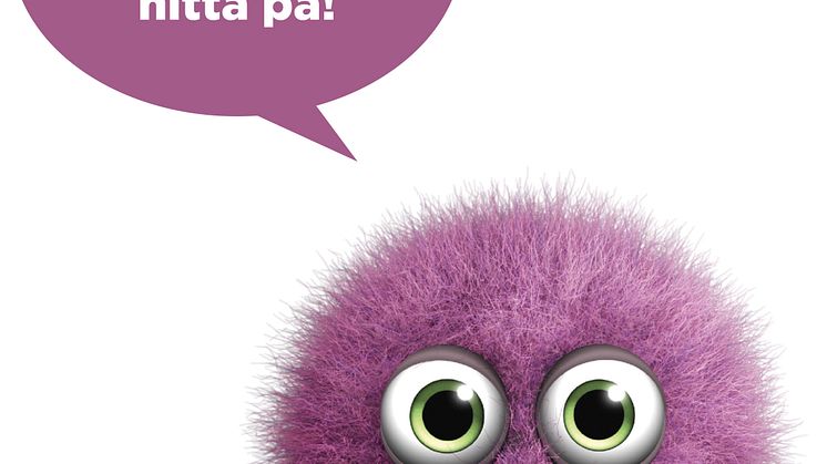 Luddmonster pratbubbla: "Hiphoppa, filma eller bara hitta på!"