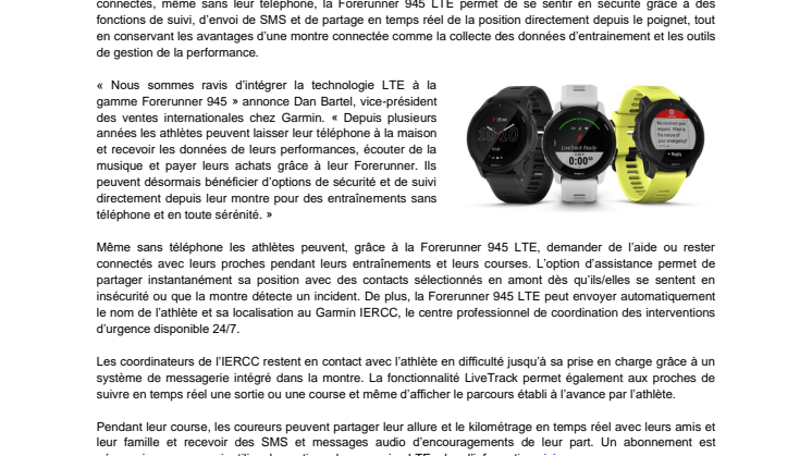 CP Garmin Forerunner 945 LTE