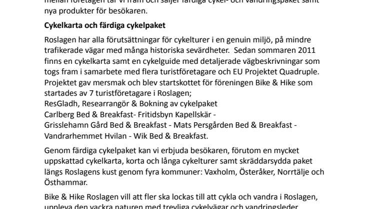 Cykelkarta med cykelguide har gått vidare i tävlingen Årets Outdoorprodukt 