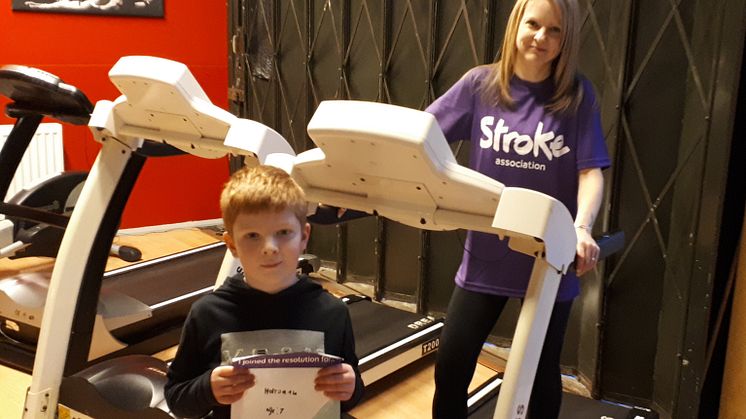 Marie and Harrison pictured at Bellingham Gym in Hexham