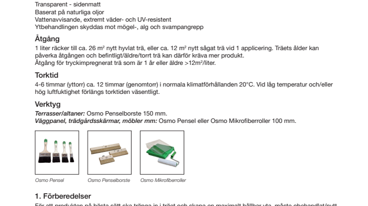 Steg för steg instruktion Osmo Terrass- och Träskyddslasyr
