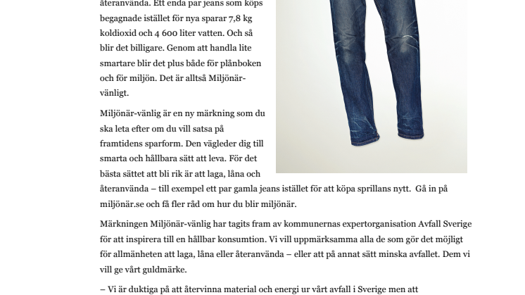 Bli rik på gamla jeans