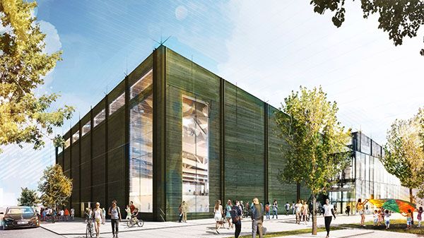 Spadtag för idrottshallar