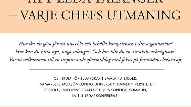 Över 100 ledare och studenter på ledarskapsdag om att utveckla medarbetare och unga talanger