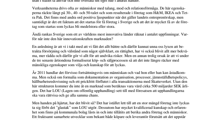 Sverige, världens mest innovativa land!