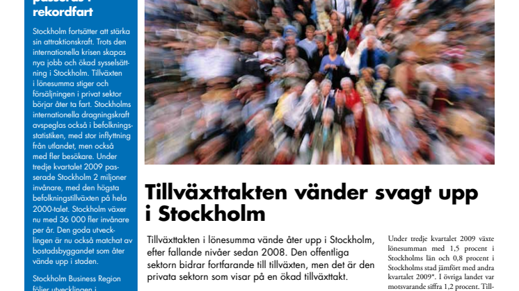 Stockholmskonjunkturen Q3 2009