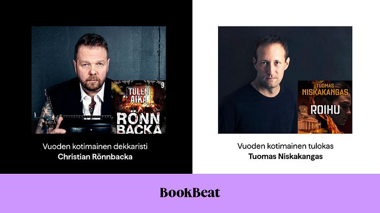 Vuoden kotimainen dekkaristi on Christian Rönnbacka ja kotimainen tulokas Tuomas Niskakangas – Suomen suurin raati valitsi parhaat äänikirjat