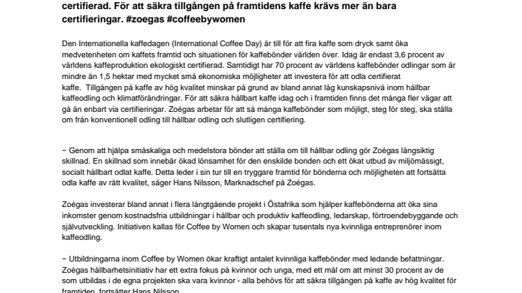 Tillgången på kvalitetskaffe i världen minskar drastiskt 