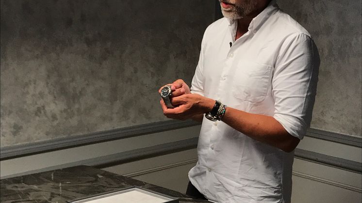 Kristian Haagen med IWC Model Porsche Design Ocean 2000