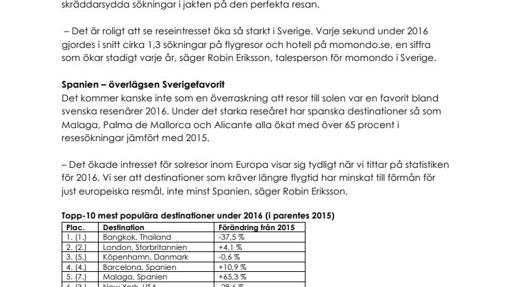 Svenskt rekord i resesök