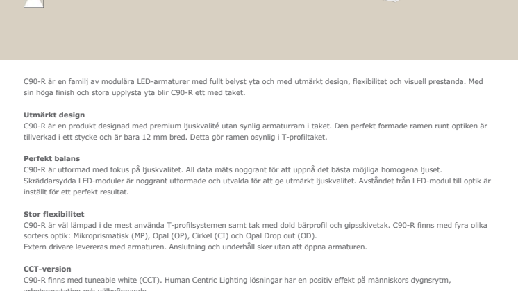 Glamox Luxo introducerar ny modulär LED armatur