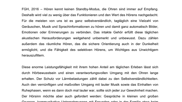 Hörbewusstsein und regelmäßige Hörtests fördern das Sprachverstehen