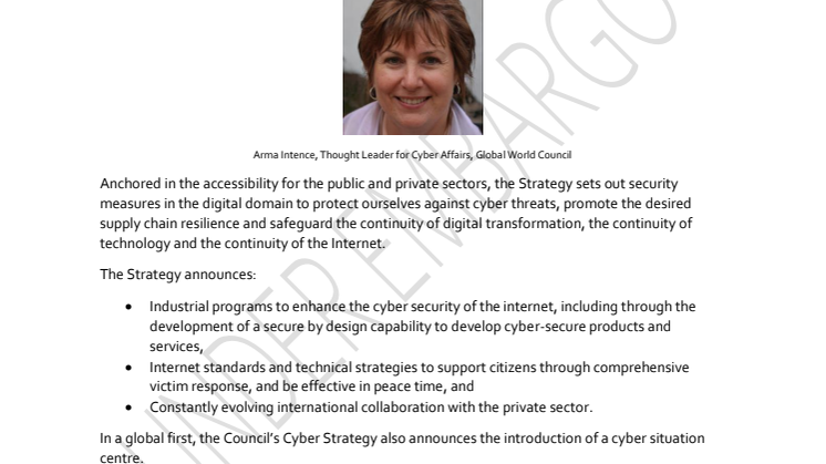 Global World Council - Resilience of the Community Cyber Strategy 2030