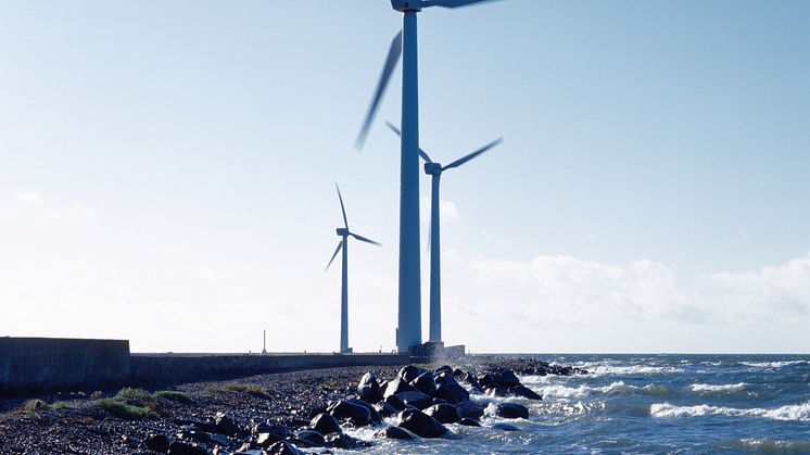 Vindkraftverken i Degerhamn, Öland. Foto: Kalmar Energi