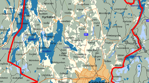 Karlskoga Elnäts koncessionsområde