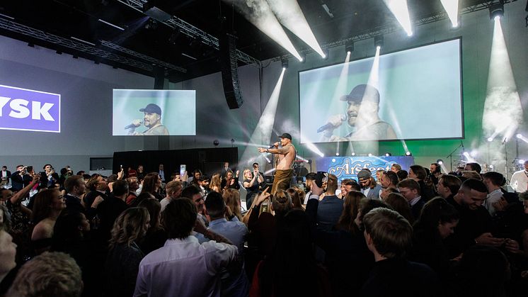 Kjendistungt på JYSKs årsfest 2022