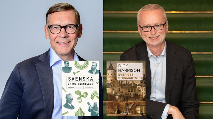 Två av förlagets titlar nominerade till Årets bok om svensk historia
