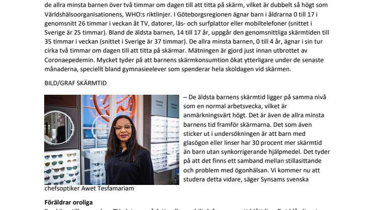 Göteborgska barns skärmtid långt över riktlinjerna. Föräldrar oroar sig för barnens skärmtittande.