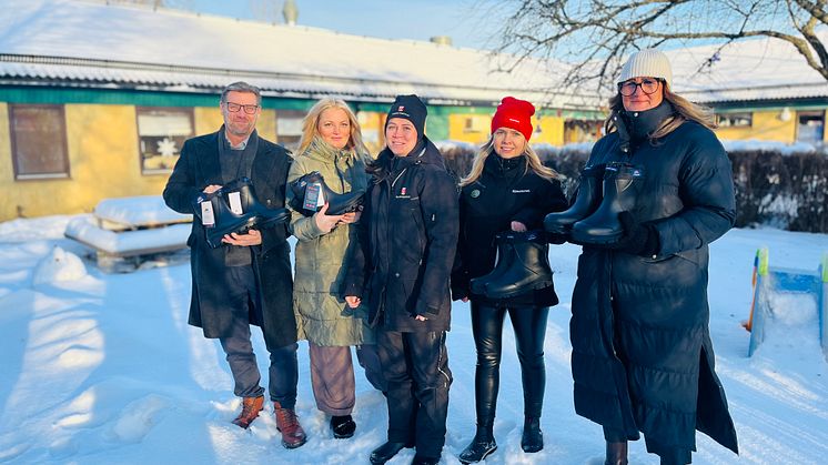 Patrik Bergman, vice ordförande nämnd för livslångt lärande; Veronica Ulfgren, ordförande nämnd för livslångt lärande; Sofia Gunnarsson, barnskötare Kumla kommun; Linda Ahlgren, huvudskyddsombud fackförbundet Kommunal; Cathrine Hansson Sonnerstedt