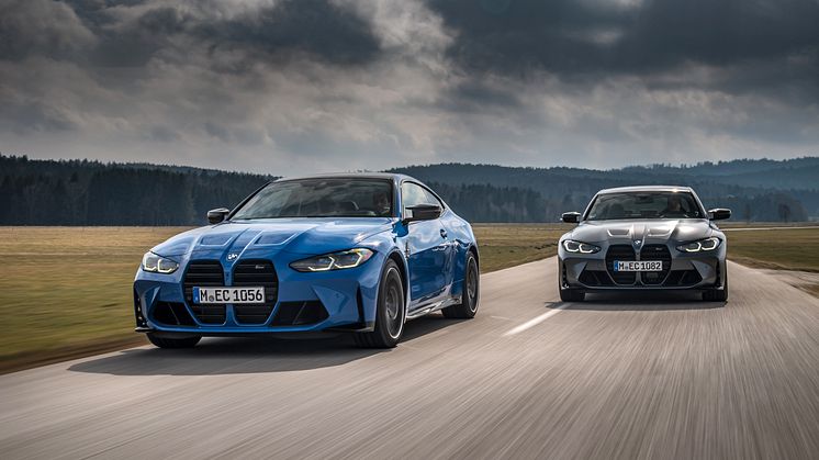 BMW:ltä nelivetouutuudet M3 Sedan Competition ja M4 Coupé Competition-malleista