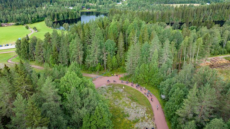 Cykelvasan Öppet Spår 2023 första backen Sälen Västerdalälven