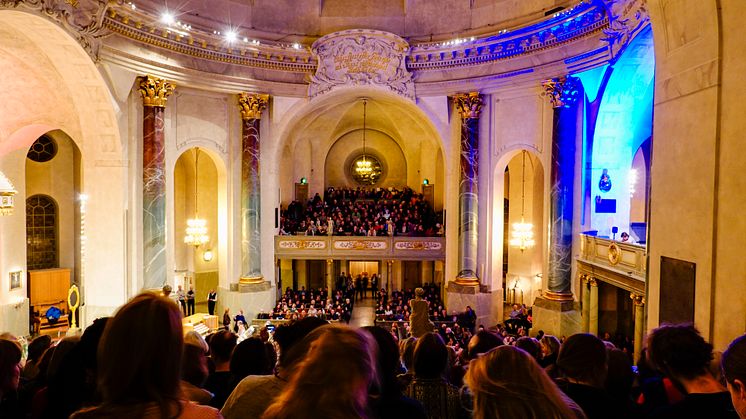   Stockholm 19 februari 2019, publiken på en konsert i Hedvig Elenora-kyrkan på Östermalm. Bild: Alexander Farnsworth
