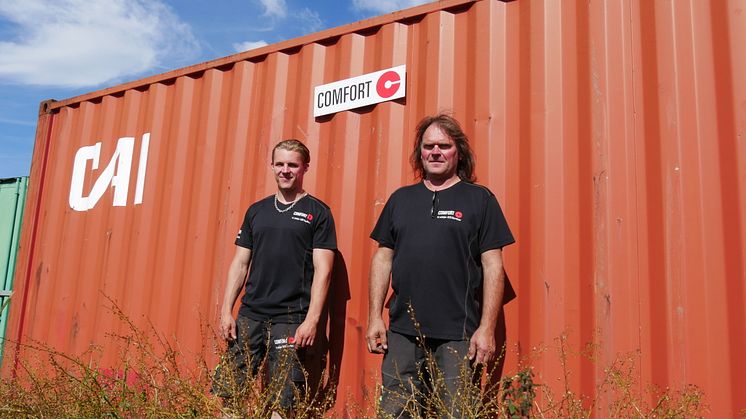 Joakim Lindgren och Stefan Gillberg från US Rörteknik i Sollentuna.